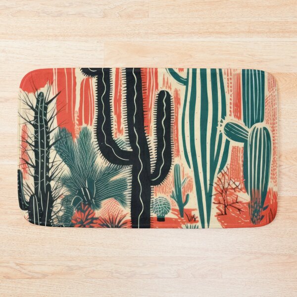 Item preview, retro cacti in Mexico, desert designed and sold by Mauswohn.
