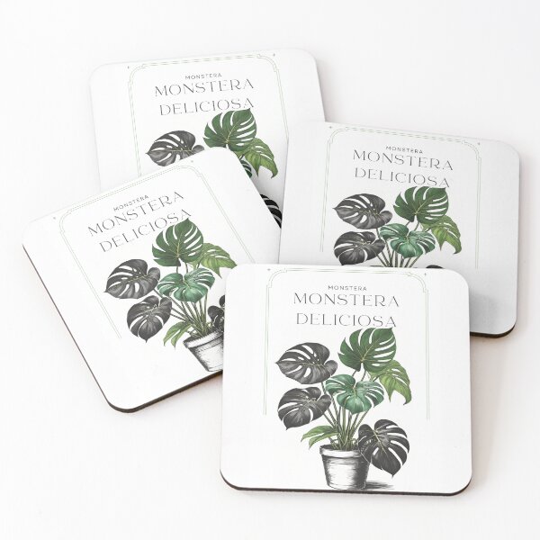 Item preview, Botanical Monstera deliciosa in  pot rustic sketch by CallisC Arts ⭐⭐⭐⭐⭐ designed and sold by CallisC-Arts.
