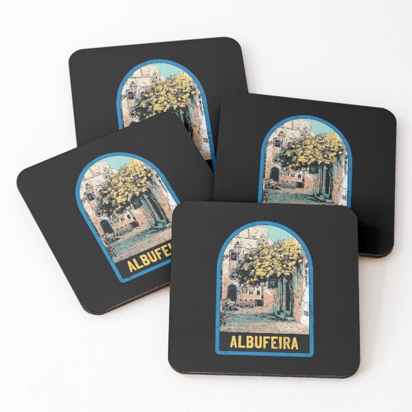 Item preview, Illustration of an Alleyway in Albufeira's Old Town, Algarve, Portugal designed and sold by Lemomo-artworks.