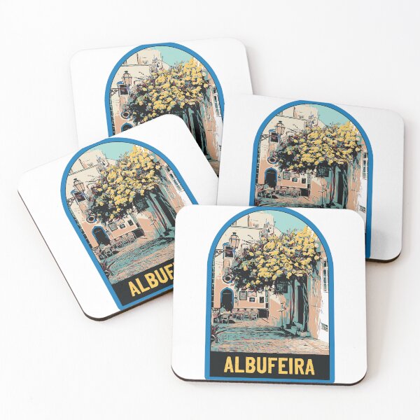 Item preview, Illustration of an Alleyway in Albufeira's Old Town, Algarve, Portugal designed and sold by Lemomo-artworks.