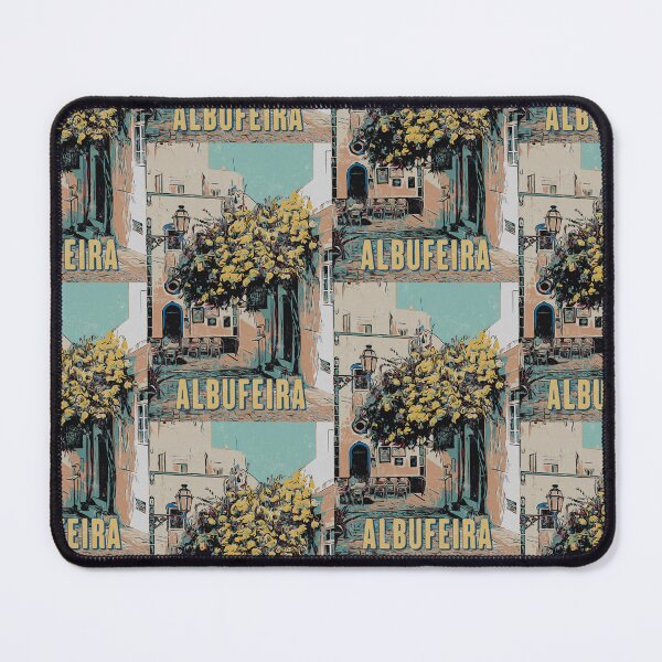 Item preview, Illustration of an Alleyway in Albufeira's Old Town, Algarve, Portugal designed and sold by Lemomo-artworks.