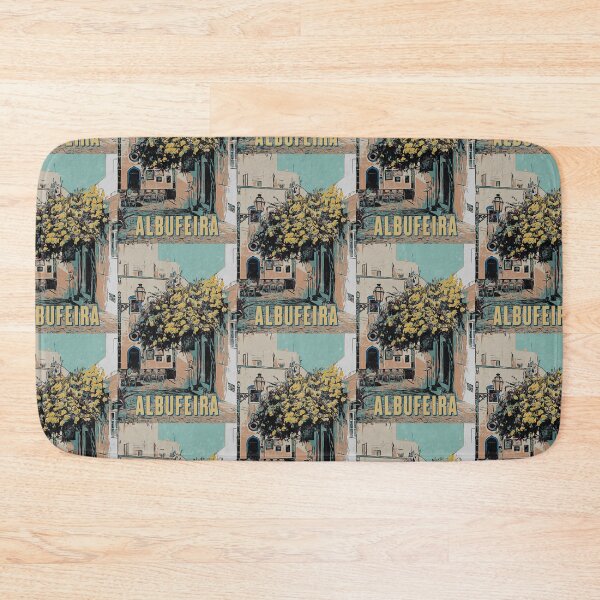 Item preview, Illustration of an Alleyway in Albufeira's Old Town, Algarve, Portugal designed and sold by Lemomo-artworks.