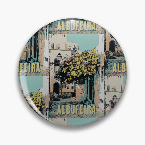 Item preview, Illustration of an Alleyway in Albufeira's Old Town, Algarve, Portugal designed and sold by Lemomo-artworks.