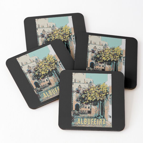 Item preview, Illustration of an Alleyway in Albufeira's Old Town, Algarve, Portugal designed and sold by Lemomo-artworks.