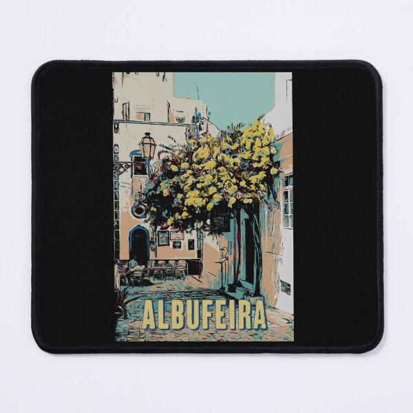 Item preview, Illustration of an Alleyway in Albufeira's Old Town, Algarve, Portugal designed and sold by Lemomo-artworks.