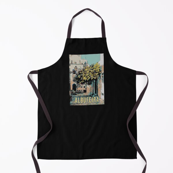 Item preview, Illustration of an Alleyway in Albufeira's Old Town, Algarve, Portugal designed and sold by Lemomo-artworks.