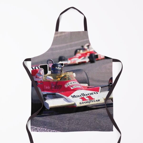Item preview, James Hunt racing his 1976 M23 F1 racecar during the Spanish Grand Prix abstract designed and sold by Rodissimus1984.