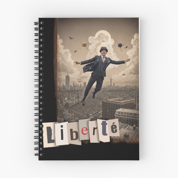 Item preview, Man flying over city designed and sold by Javier Arizabalo Garcia.