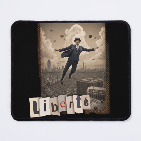 Item preview, Man flying over city designed and sold by Javier Arizabalo Garcia.