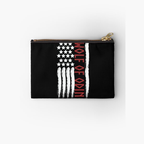 Item preview, Viking wolf of Odin and Valhalla in American flag designed and sold by Lady-Frost.