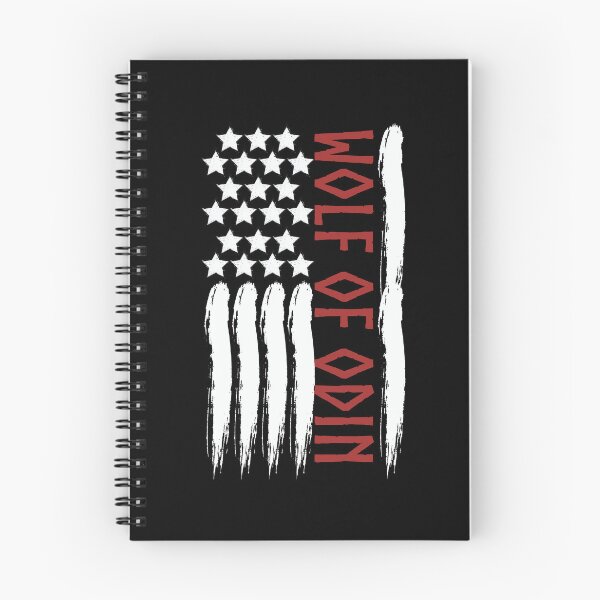 Item preview, Viking wolf of Odin and Valhalla in American flag designed and sold by Lady-Frost.