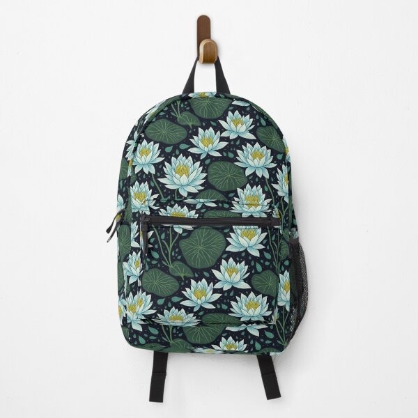 Item preview, Tranquil Lilies: Serene Water Floral Pattern, Flower Pattern Design designed and sold by StickerinoShop.