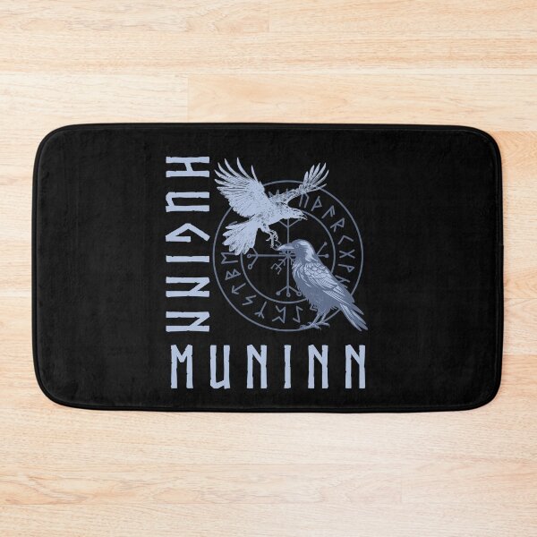 Item preview, Viking Odin's ravens Huginn & Muninn runes Nordic mythology designed and sold by Lady-Frost.