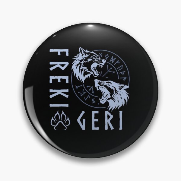 Item preview, Geri & Freki Odin's wolfs Viking runes Nordic mythology designed and sold by Lady-Frost.