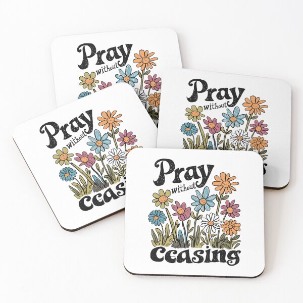 Item preview, Vintage Daisy Hand-drawn - Retro "Pray without Ceasing" Women's Christian Art Design by #HahaHandlesHub designed and sold by HahaHandlesHub.