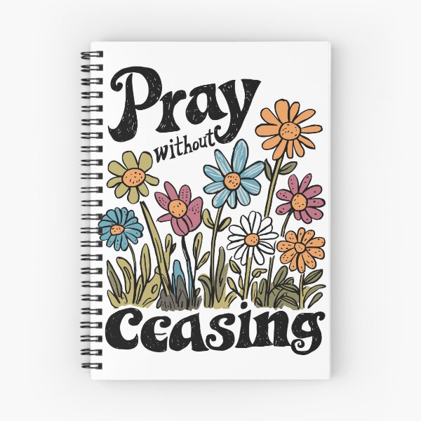 Item preview, Vintage Daisy Hand-drawn - Retro "Pray without Ceasing" Women's Christian Art Design by #HahaHandlesHub designed and sold by HahaHandlesHub.