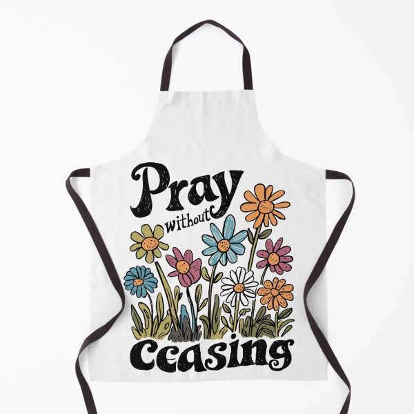 Item preview, Vintage Daisy Hand-drawn - Retro "Pray without Ceasing" Women's Christian Art Design by #HahaHandlesHub designed and sold by HahaHandlesHub.