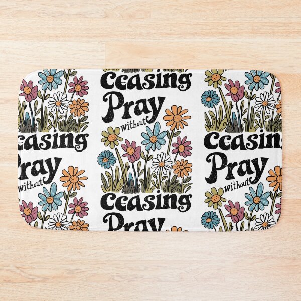 Item preview, Vintage Daisy Hand-drawn - Retro "Pray without Ceasing" Women's Christian Art Design by #HahaHandlesHub designed and sold by HahaHandlesHub.