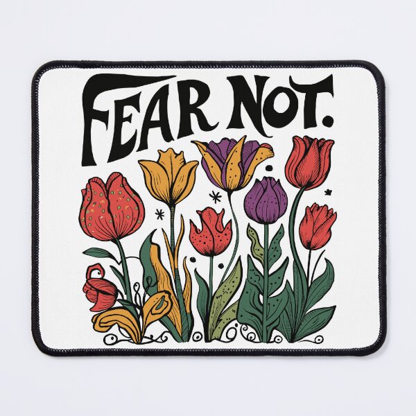 Item preview, Vintage Tulip Hand-drawn - Retro "Fear Not" Women's Christian Art Design by #HahaHandlesHub designed and sold by HahaHandlesHub.