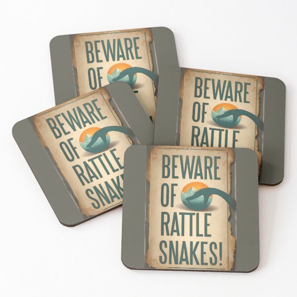 Item preview, Vintage Rattlesnake Warnings: Beware of Rattle Snakes! designed and sold by Ceemko's Vintage Corner.