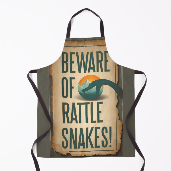 Item preview, Vintage Rattlesnake Warnings: Beware of Rattle Snakes! designed and sold by Ceemko's Vintage Corner.
