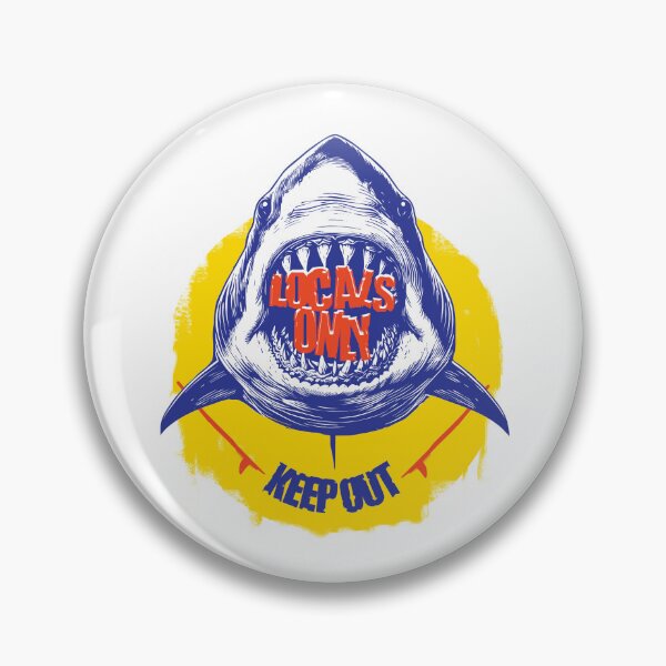 Item preview, Retro surf shark graphic locals only designed and sold by Paintbase.