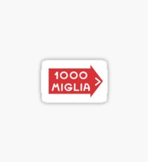 Panneau routier Mille Miglia Sticker