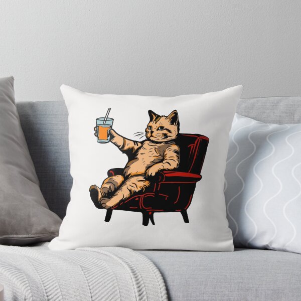 Item preview, Cat relaxing cheers  designed and sold by PinkSeaside.