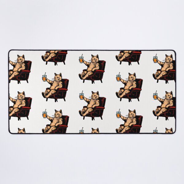 Item preview, Cat relaxing cheers designed and sold by PinkSeaside.