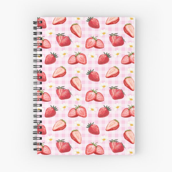 Item preview, Cottagecore Strawberries and Daisies | cottagecore aesthetic, villagecore, farmcore, countrycore, rustic, fruity, summer, orange, strawberries, daisies, gingham designed and sold by StudioWhimsey.