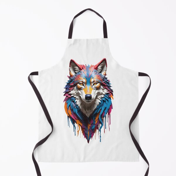 Item preview, Colorful wolf designed and sold by ShopMaxiDesigns.