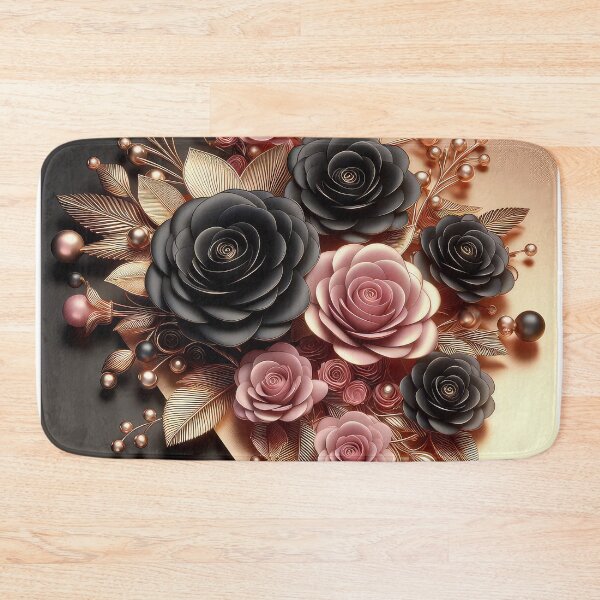 Item preview, 3D Gold Black Pink Roses #11 designed and sold by primtawan.