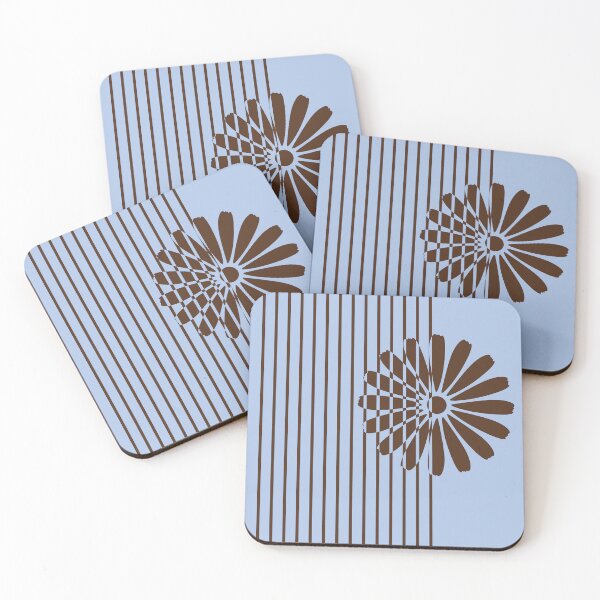 Item preview, Chocolate flowers on blue designed and sold by ANVivid.