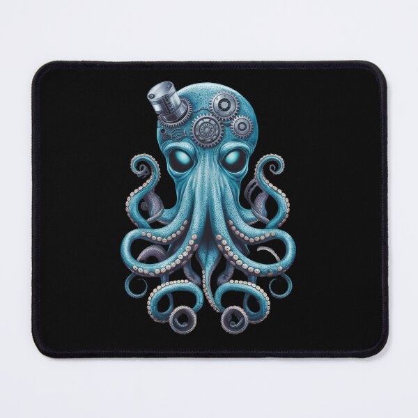 Item preview, Portrait of a octopus, steampunk, colorful, illustration designed and sold by 123ks.