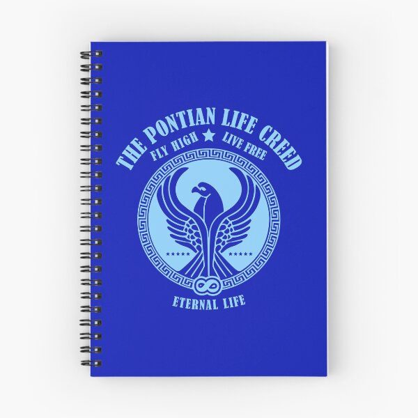 Item preview, Light Blue Pontian Life Creed - Fly High - Live Free - Eternal Life designed and sold by SueKnox.