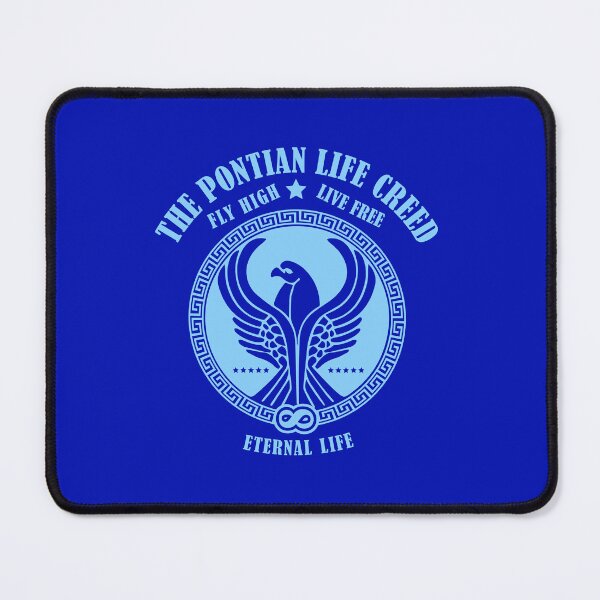 Item preview, Light Blue Pontian Life Creed - Fly High - Live Free - Eternal Life designed and sold by SueKnox.