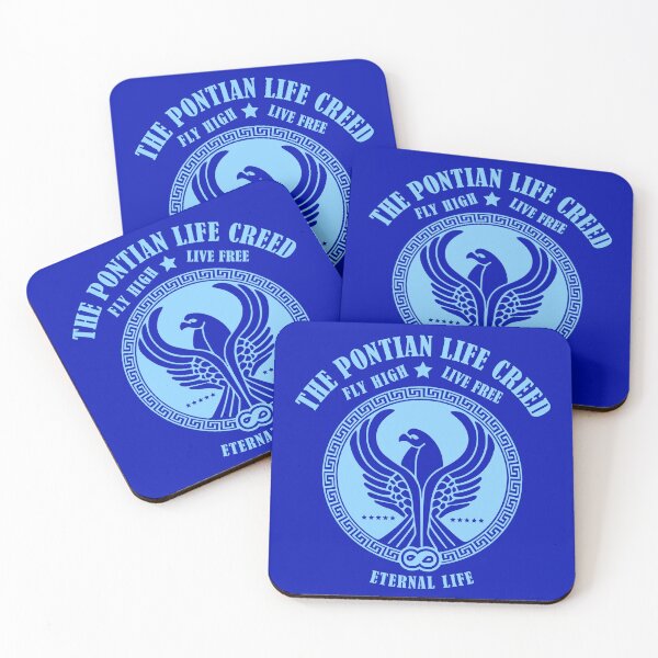 Item preview, Light Blue Pontian Life Creed - Fly High - Live Free - Eternal Life designed and sold by SueKnox.
