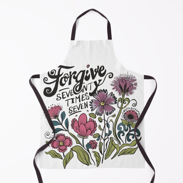 Item preview, Vintage Violet Hand-drawn - Retro "Forgive Seventy Times Seven" Women's Christian Art Design by #HahaHandlesHub designed and sold by HahaHandlesHub.