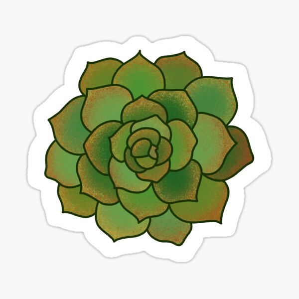 Item preview, Succulent Sticker designed and sold by violentjkitty.