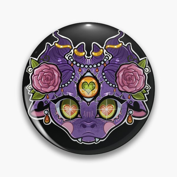 Item preview, All-seeing all-inclusive purple rose royal dragon kawaii cute anime style designed and sold by mondaycat.
