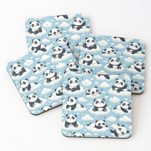 Item preview, Cute pandas on clouds  designed and sold by Thedigital91.