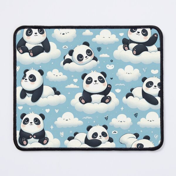 Item preview, Cute pandas on clouds designed and sold by Thedigital91.