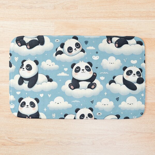 Item preview, Cute pandas on clouds  designed and sold by Thedigital91.