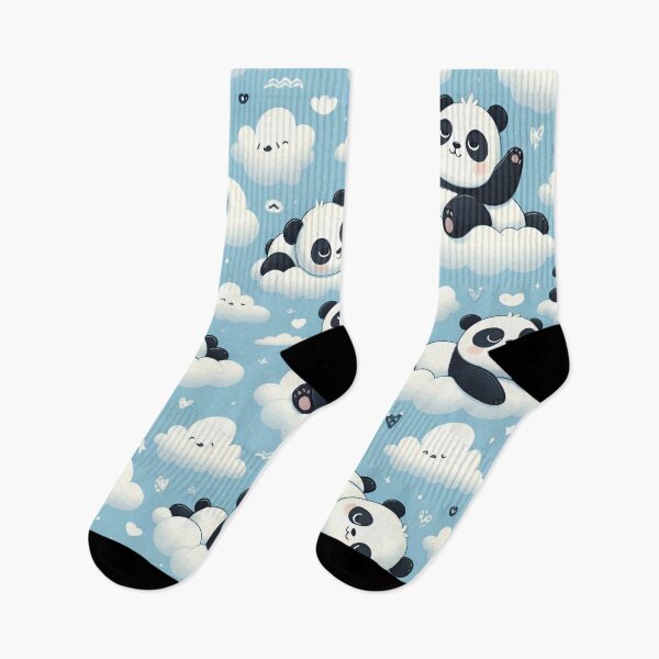 Item preview, Cute pandas on clouds  designed and sold by Thedigital91.