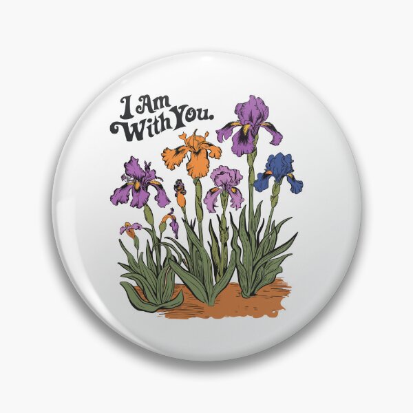 Item preview, Vintage Iris Hand-drawn - Retro "I Am With You" Women's Christian Art Design by #HahaHandlesHub designed and sold by HahaHandlesHub.