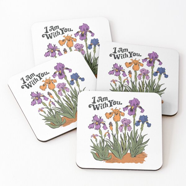 Item preview, Vintage Iris Hand-drawn - Retro "I Am With You" Women's Christian Art Design by #HahaHandlesHub designed and sold by HahaHandlesHub.