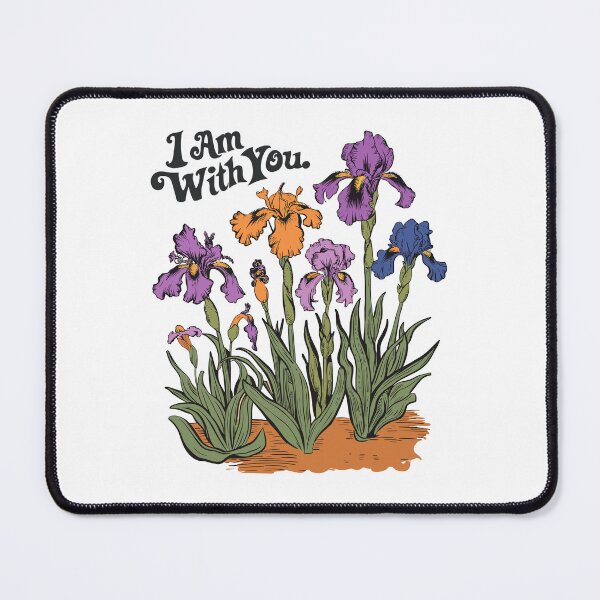 Item preview, Vintage Iris Hand-drawn - Retro "I Am With You" Women's Christian Art Design by #HahaHandlesHub designed and sold by HahaHandlesHub.