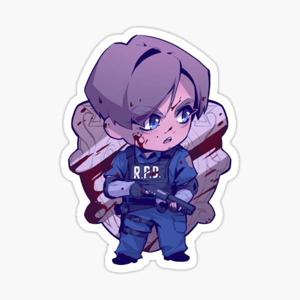 Item preview, Leon Kennedy Resident Evil 2-Aufkleber designed and sold by erlin-009.