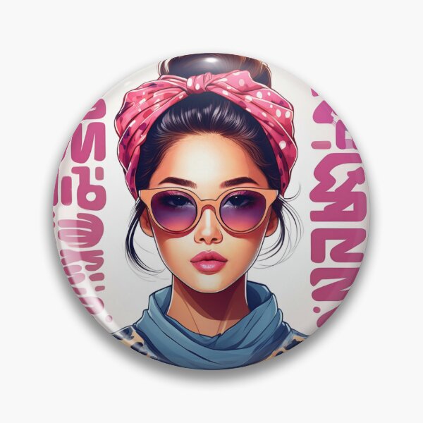 Item preview, Modern sassy girl in messy bun designed and sold by zycs.