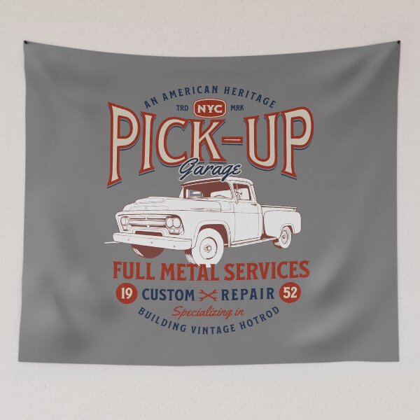 Item preview, Pick-up garage - In rust we trust- Car madness - king of the road - Car madness - Up load designed and sold by JansenGS.